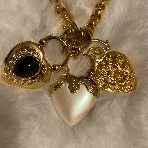 Vintage Joan rivers heart lock necklace jewelry - Picture 4 of 6